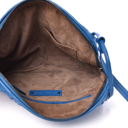 Bottega Veneta Nappa Intrecciato Nodini Crossbody Messenger Blue 4 of 9