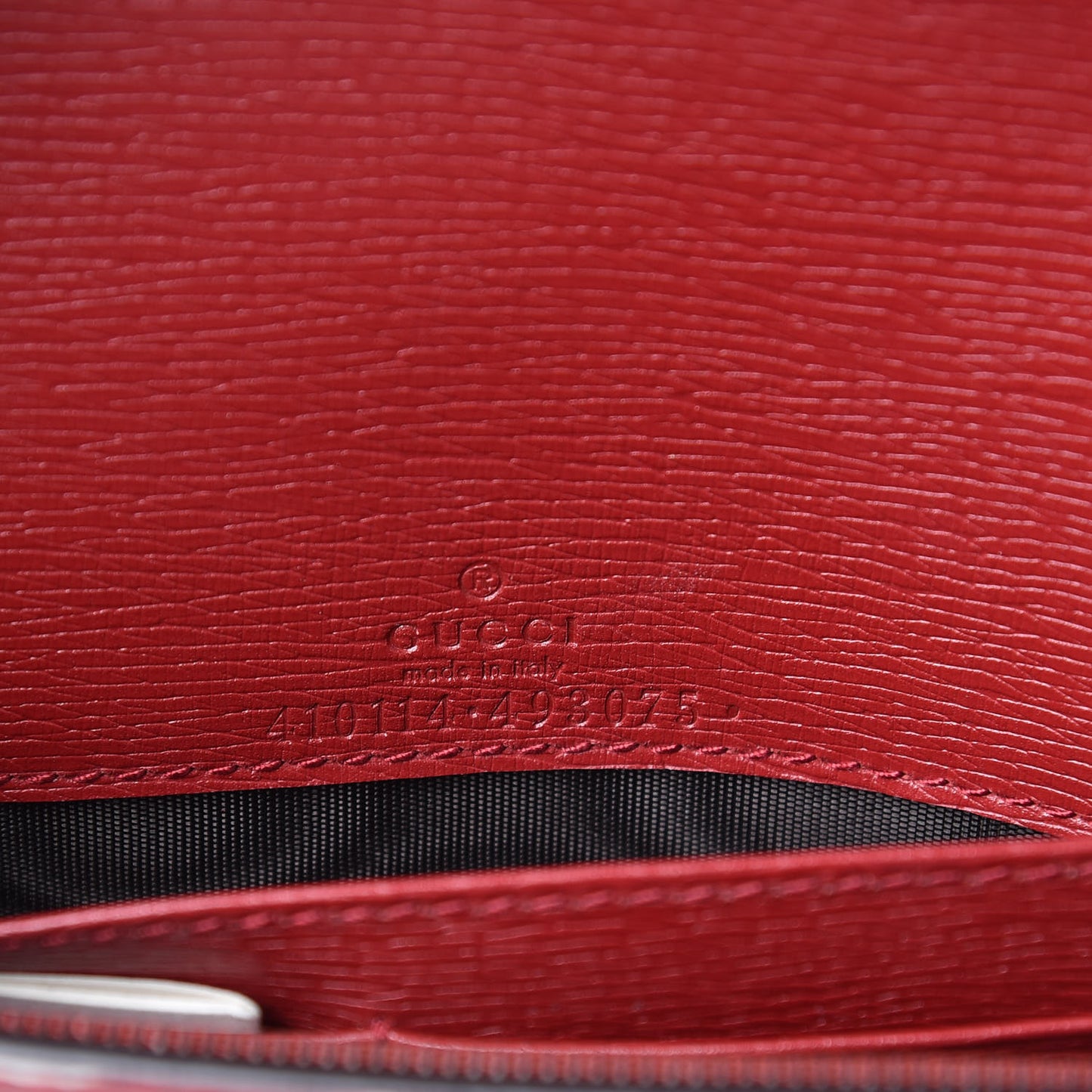 Calfskin Blooms Print Chain Wallet Romantic Cherry Multicolor