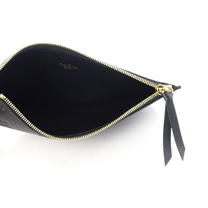 Louis Vuitton Empreinte Felicie Chain Wallet Zippered Insert Black 5 of 6