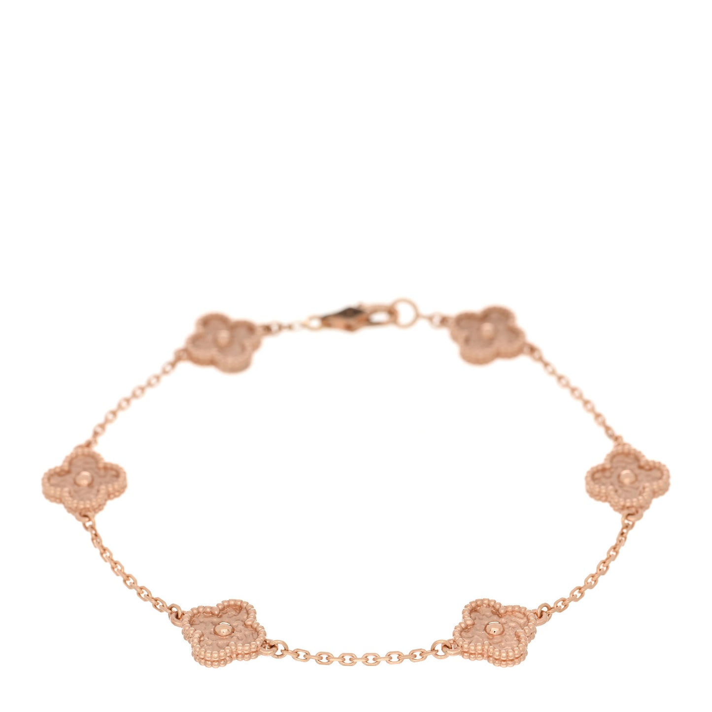 18K Rose Gold 6 Motifs Sweet Alhambra Bracelet