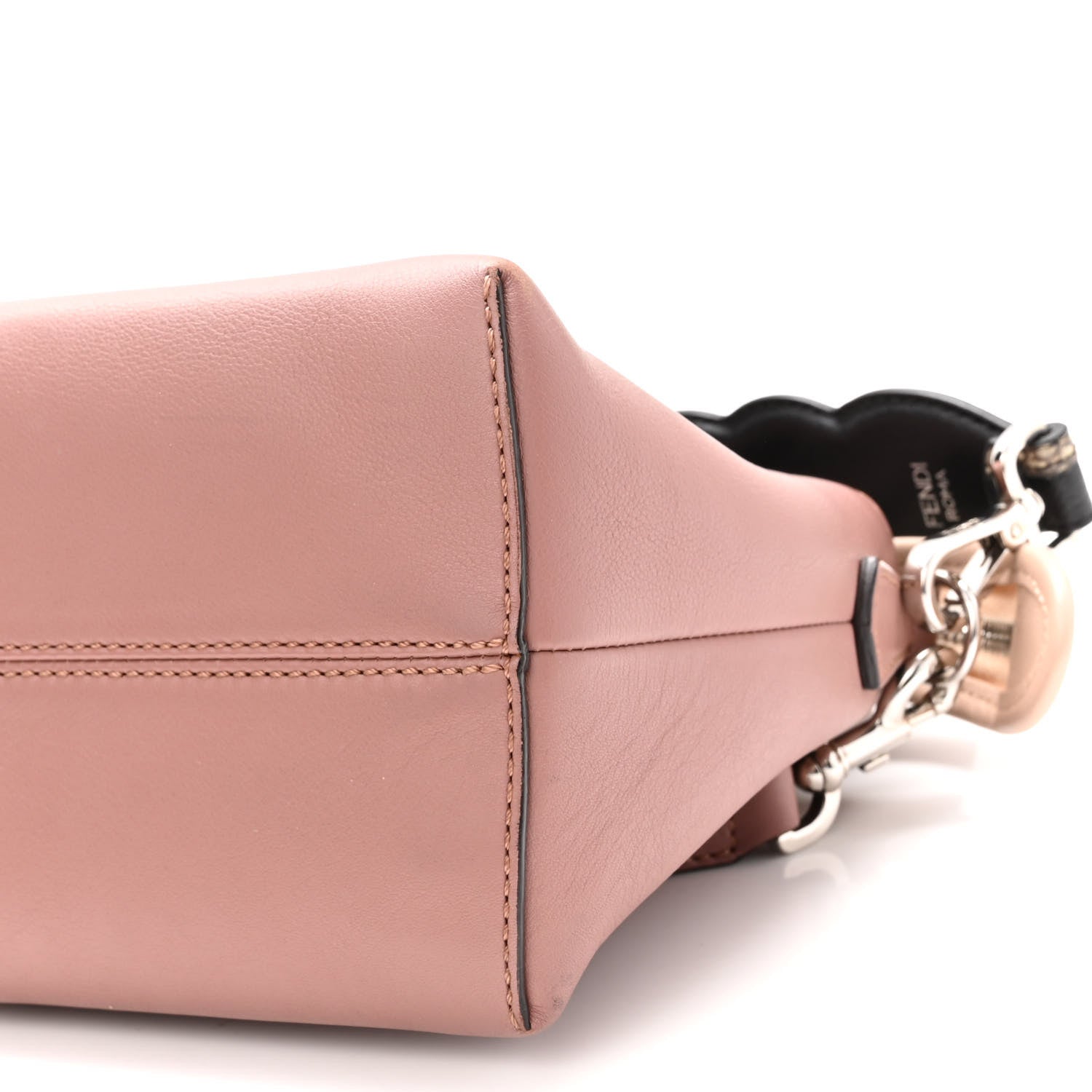 Fendi Vitello Dolce 4 Color Medium By The Way Boston Bag English Rose Latte Multicolor 12 of 12