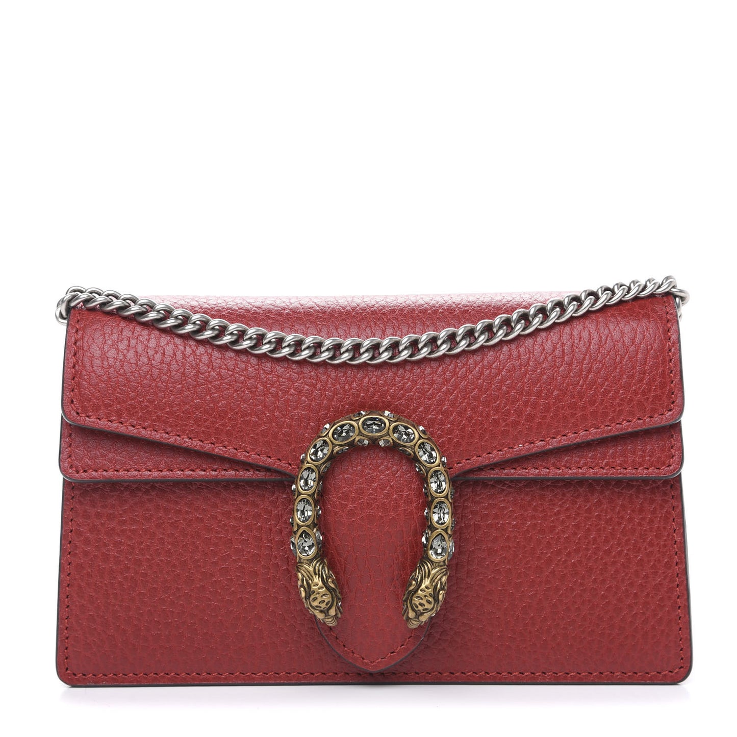 Calfskin Super Mini Dionysus Shoulder Bag Hibiscus Red