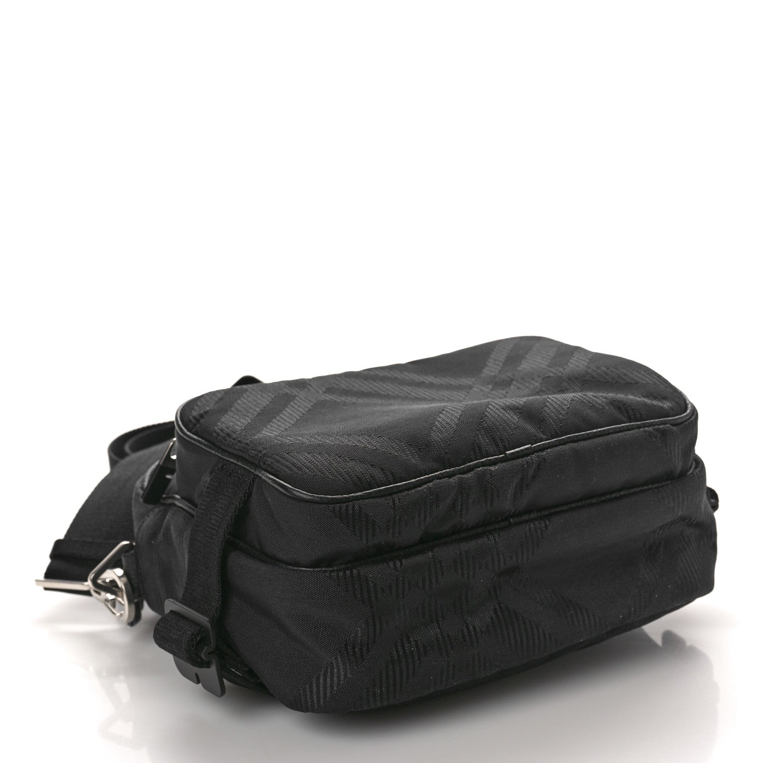 Burberry Nylon Jacquard Pocket Crossbody Bag Black Black 4 of 10