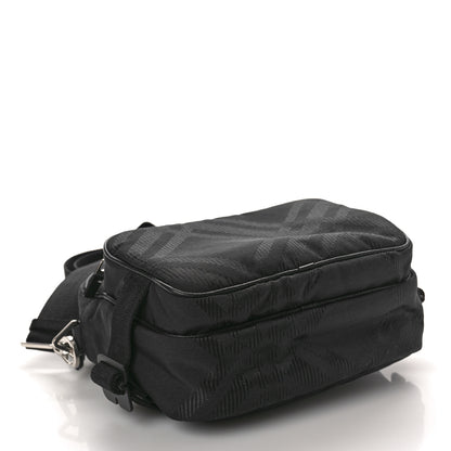 Burberry Nylon Jacquard Pocket Crossbody Bag Black Black 4 of 10