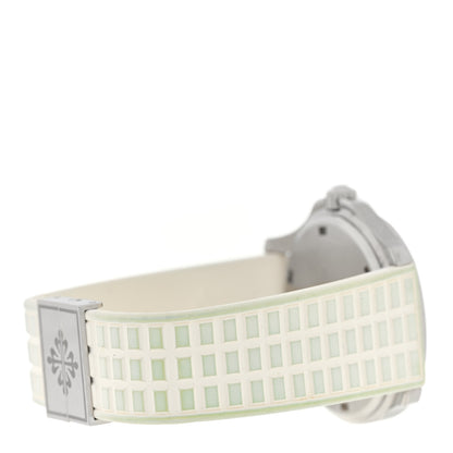 Patek Philippe Stainless Steel Rubber Diamond Bezel 36mm Aquanaut Automatic Watch White 5067A-011 5 of 5