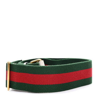 Gucci Canvas Web Shoulder Strap Green Red White 2 of 4