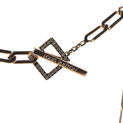 Louis Vuitton Swarovski Crystal Flower Power Necklace Gold 5 of 6