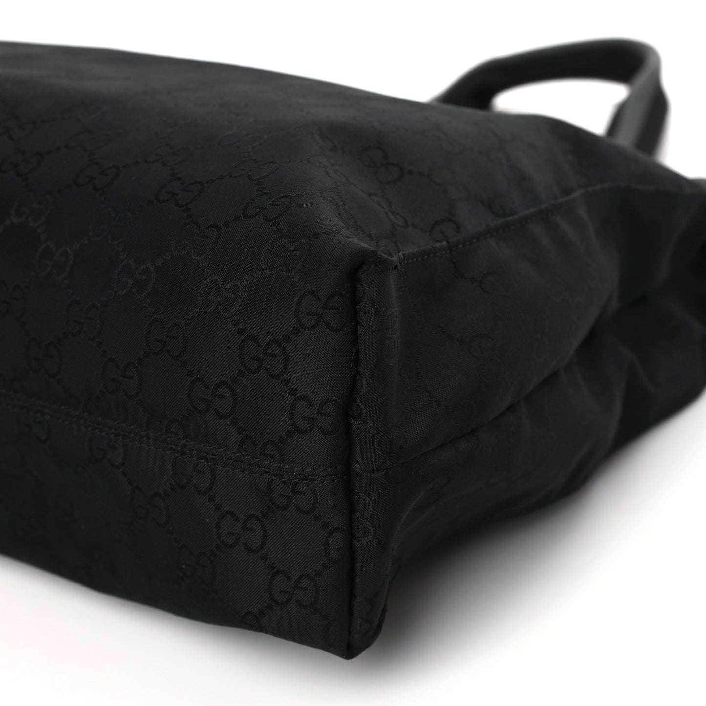 Nylon Monogram Tote Black