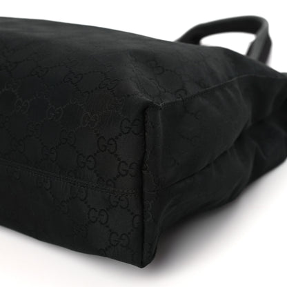 Gucci Nylon Monogram Tote Black 10 of 11