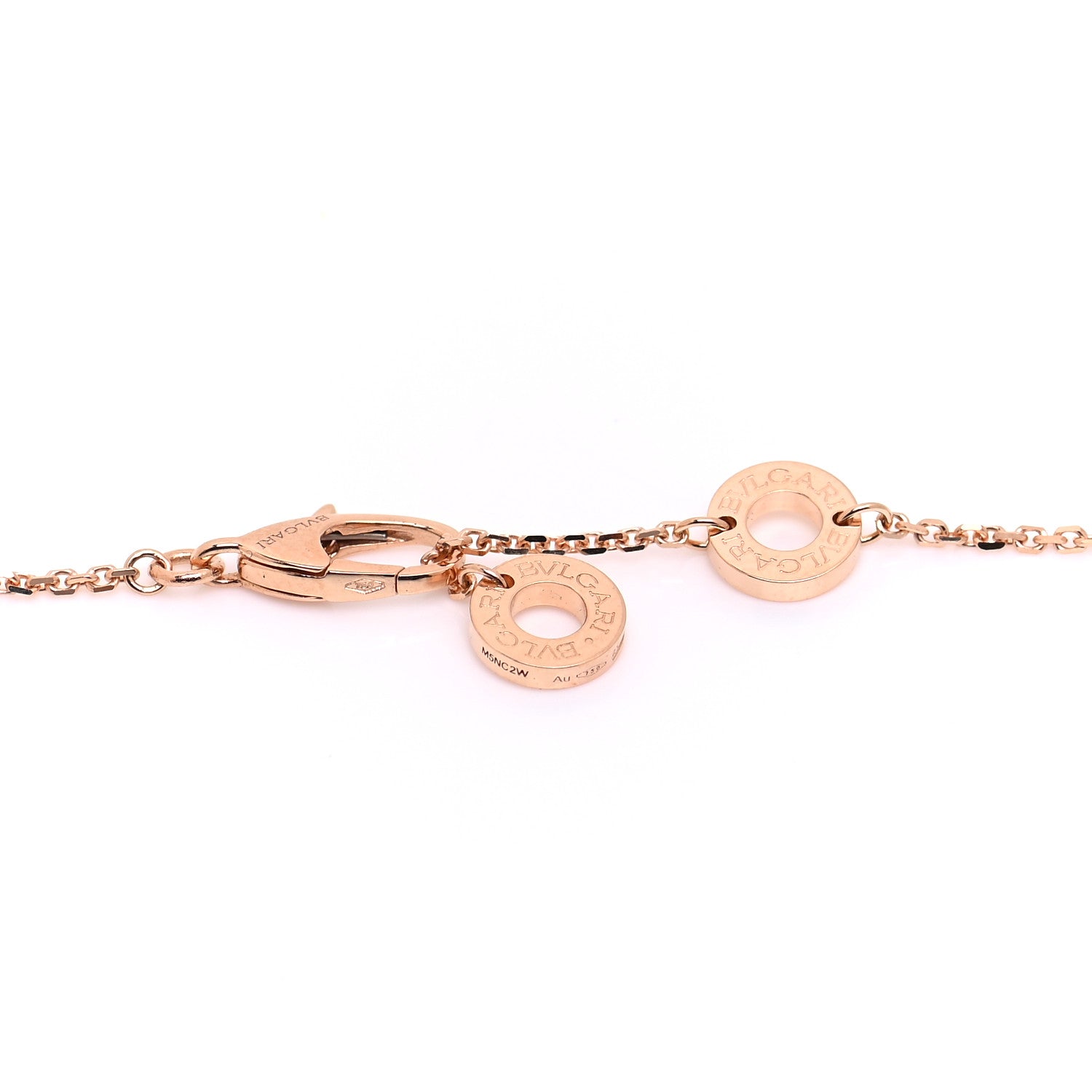 Bulgari 18K Rose Gold Diamond Carnelian Divas' Dream Pendant Necklace 3 of 6