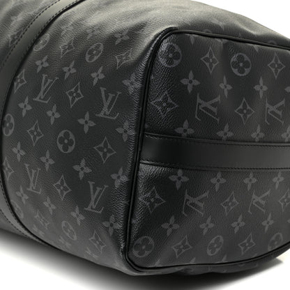 Louis Vuitton Monogram Eclipse Keepall Bandouliere 45 9 of 13