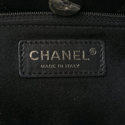 Chanel Caviar Small Studded Deauville Tote Black 6 of 10