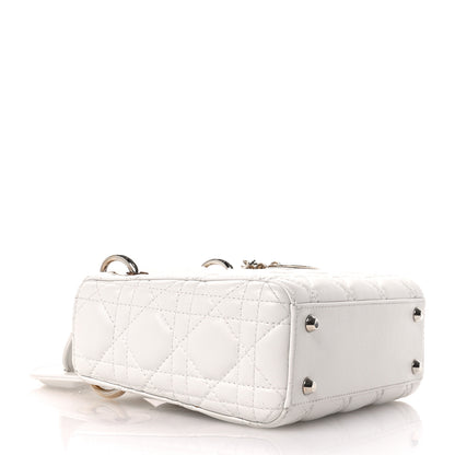 Christian Dior Lambskin Cannage Mini Lady Dior White 4 of 11