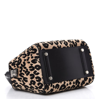 Louis Vuitton Jacquard Velvet Leopard Print Stephen Sprouse North South Bag Black 3 of 9