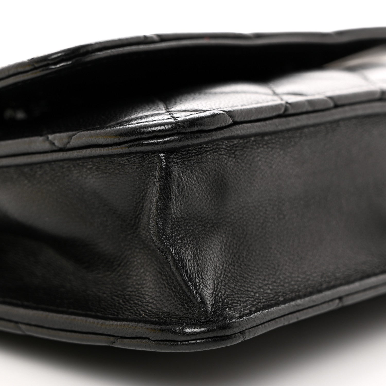 Chanel Lambskin Quilted Wallet On Chain WOC Black 10 of 13