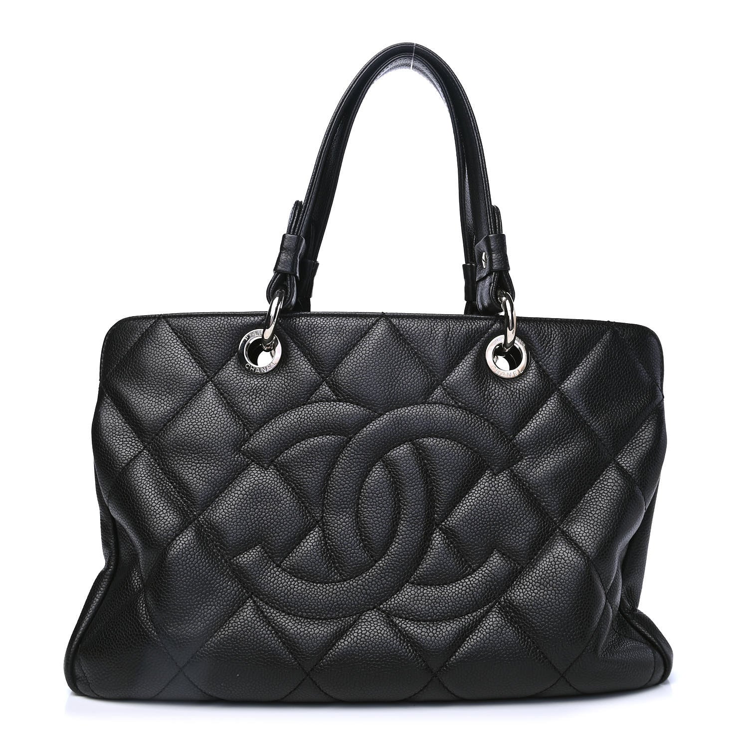 Chanel Soft Caviar Quilted CC Timeless Tote Black 1 of 11