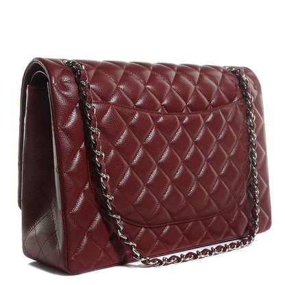 Chanel Caviar Quilted Maxi Double Flap Red 3 of 9
