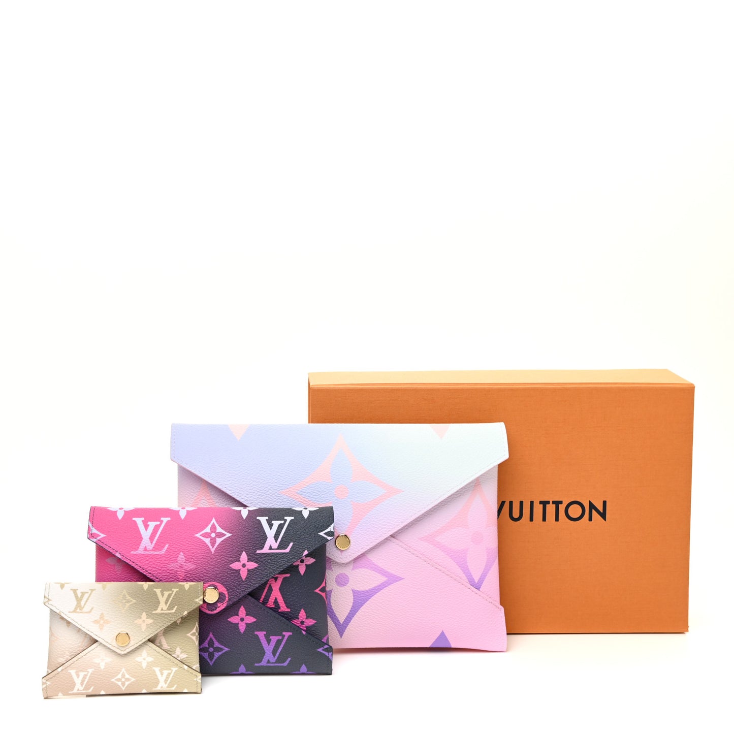 Monogram Giant Spring In The City Kirigami Pochette Set Sunrise Pastel Midnight Fuchsia Sunset Kaki