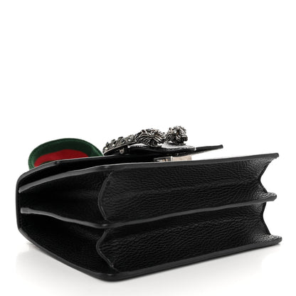 Gucci Dollar Calfskin Crystal Web Mini Dionysus Bamboo Top Handle Bag Black Black Diamond 4 of 9