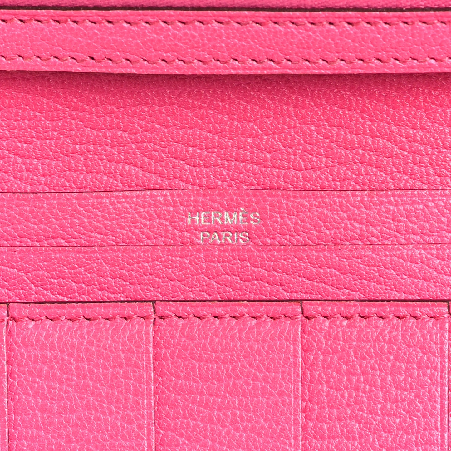 Chevre Mysore Bearn Gusset Wallet Rose Tyrien