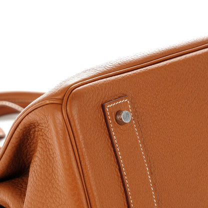 Hermes Taurillon Clemence JPG Shoulder Birkin II 42 Gold 8 of 26