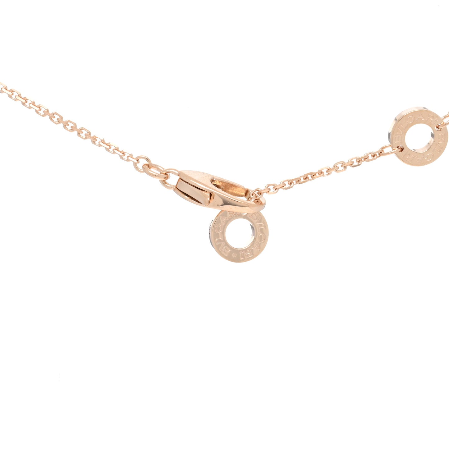 18K Rose Gold Diamond Mother of Pearl Small Divas' Dream Pendant Necklace