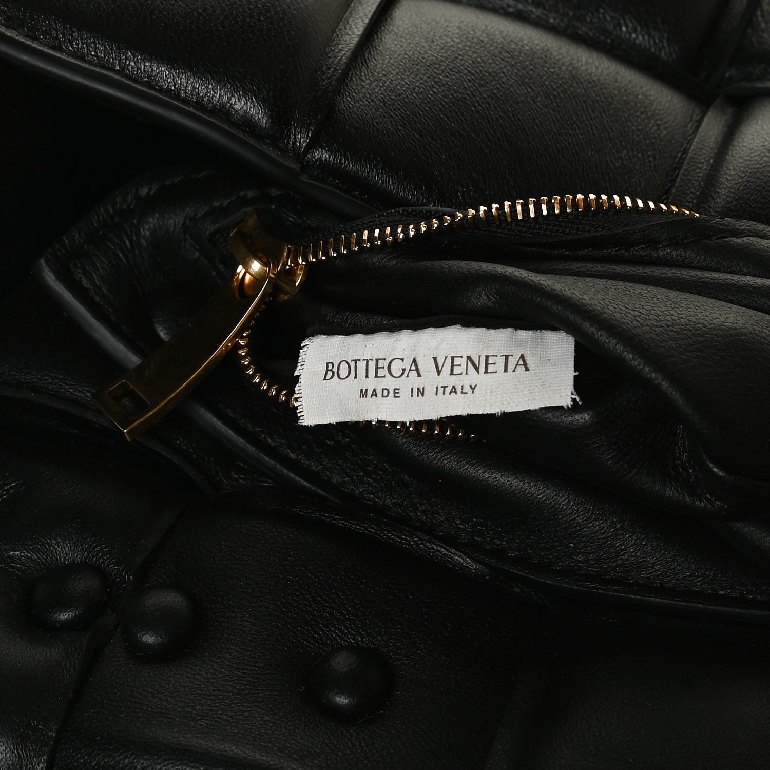Bottega Veneta Lambskin Maxi Intreccio Padded Chain Cassette Crossbody Bag Black 12 of 33