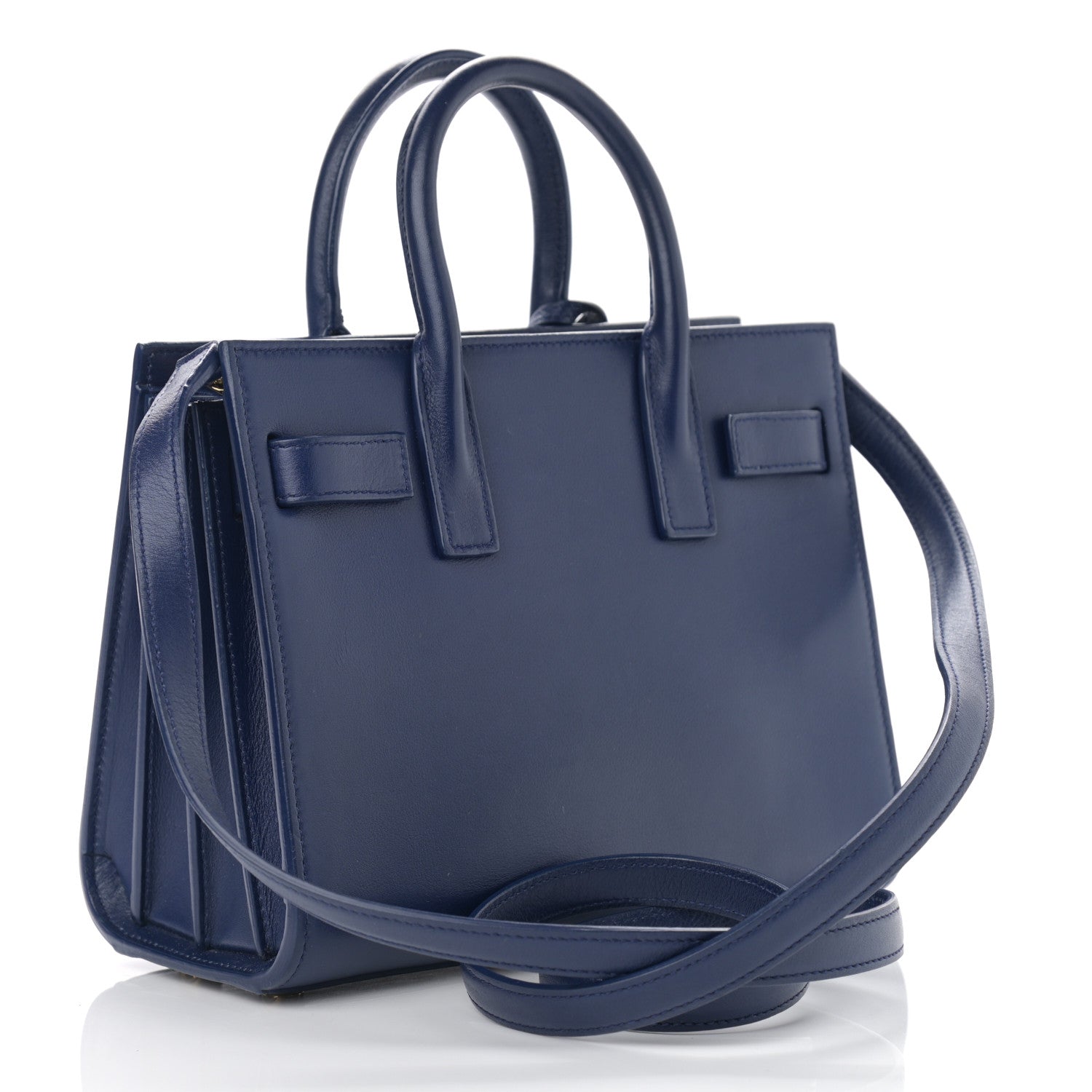 Saint Laurent Calfskin Nano Sac De Jour Dark Blue 3 of 9