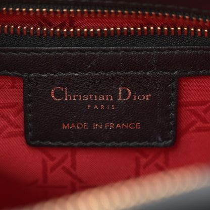 Christian Dior Lambskin Cannage Medium Lady Dior Black 6 of 12