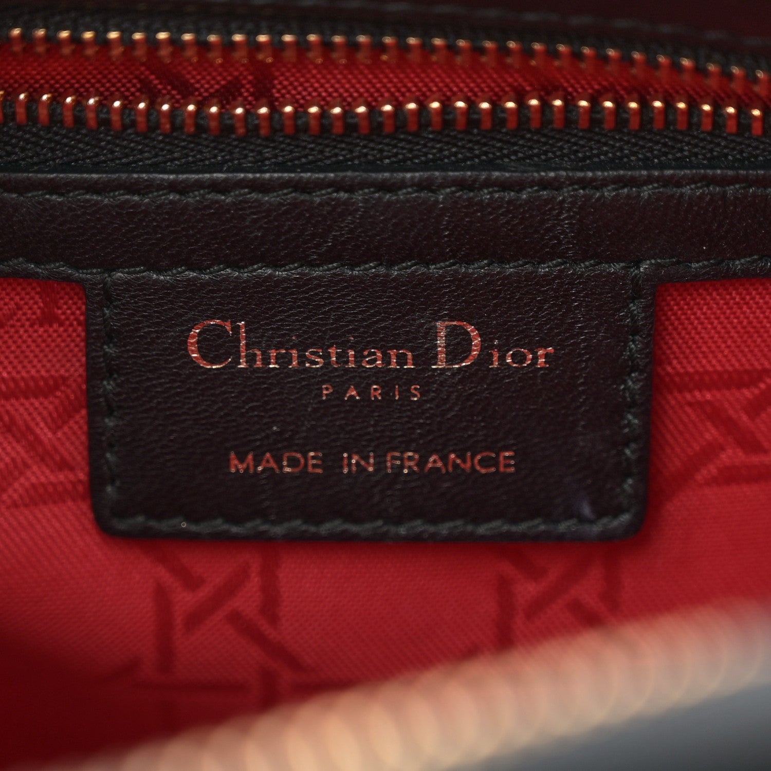 Christian Dior Lambskin Cannage Medium Lady Dior Black 6 of 12