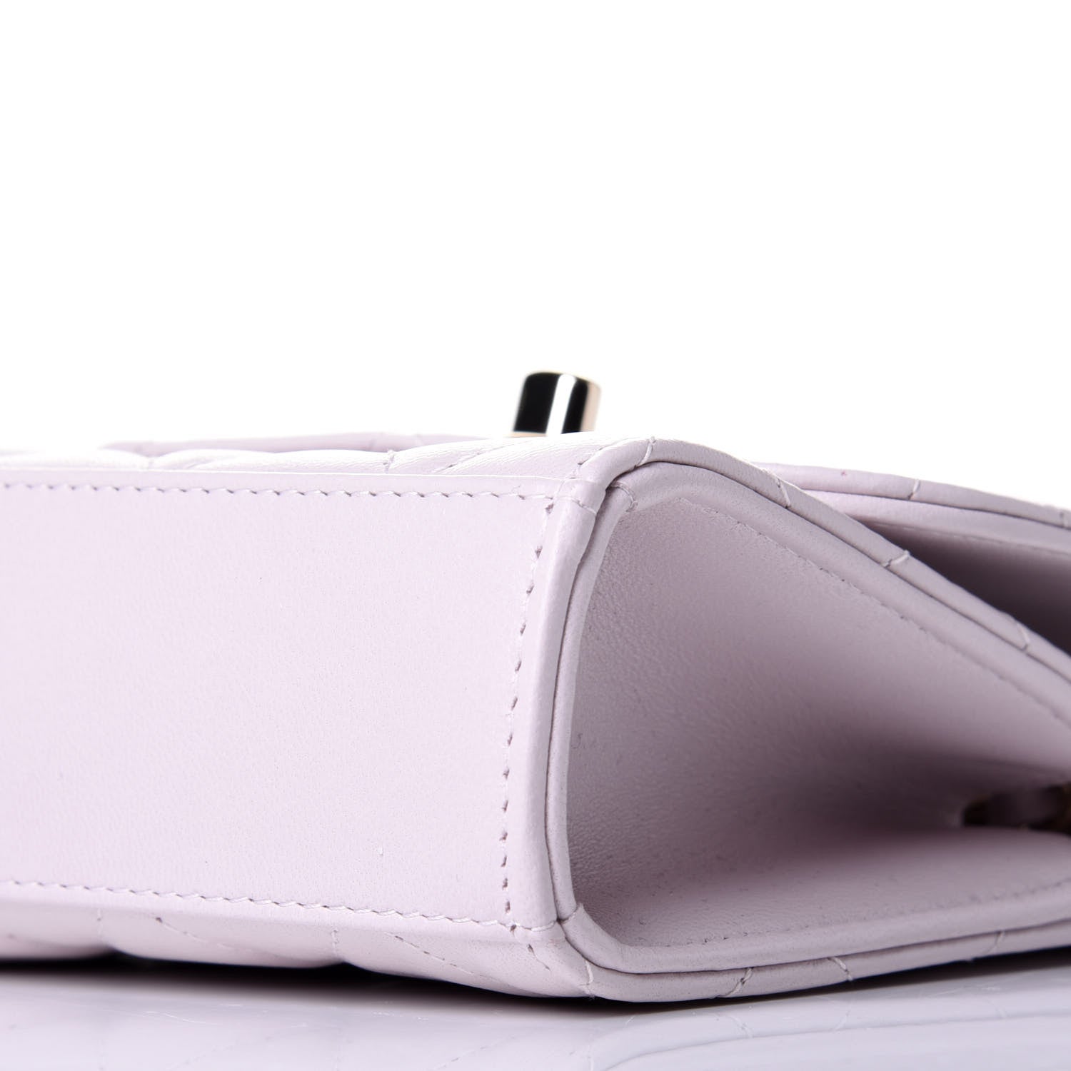 Chanel Lambskin Quilted Mini Trendy CC Clutch With Chain Lilas Lilac 10 of 11