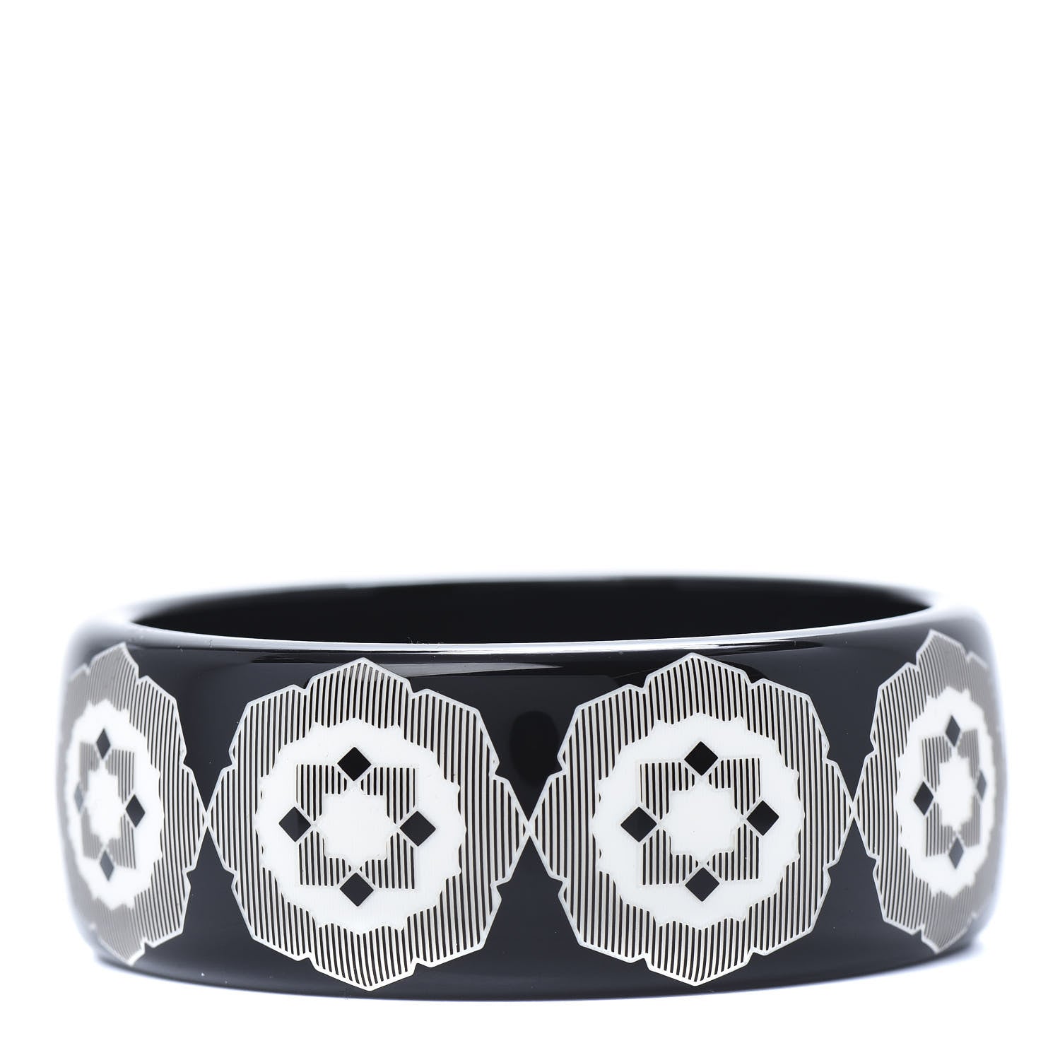 Tiffany Resin Paloma Picasso Zellige Bangle Bracelet Black 3 of 4