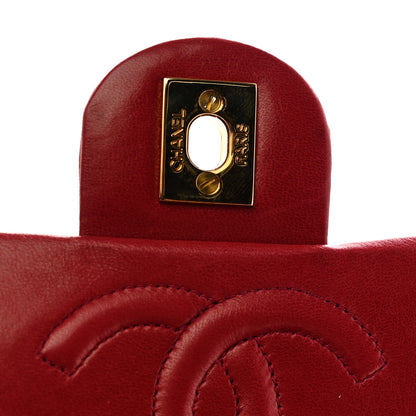 Chanel Lambskin Quilted Mini Square Flap Scarlet 12 of 14