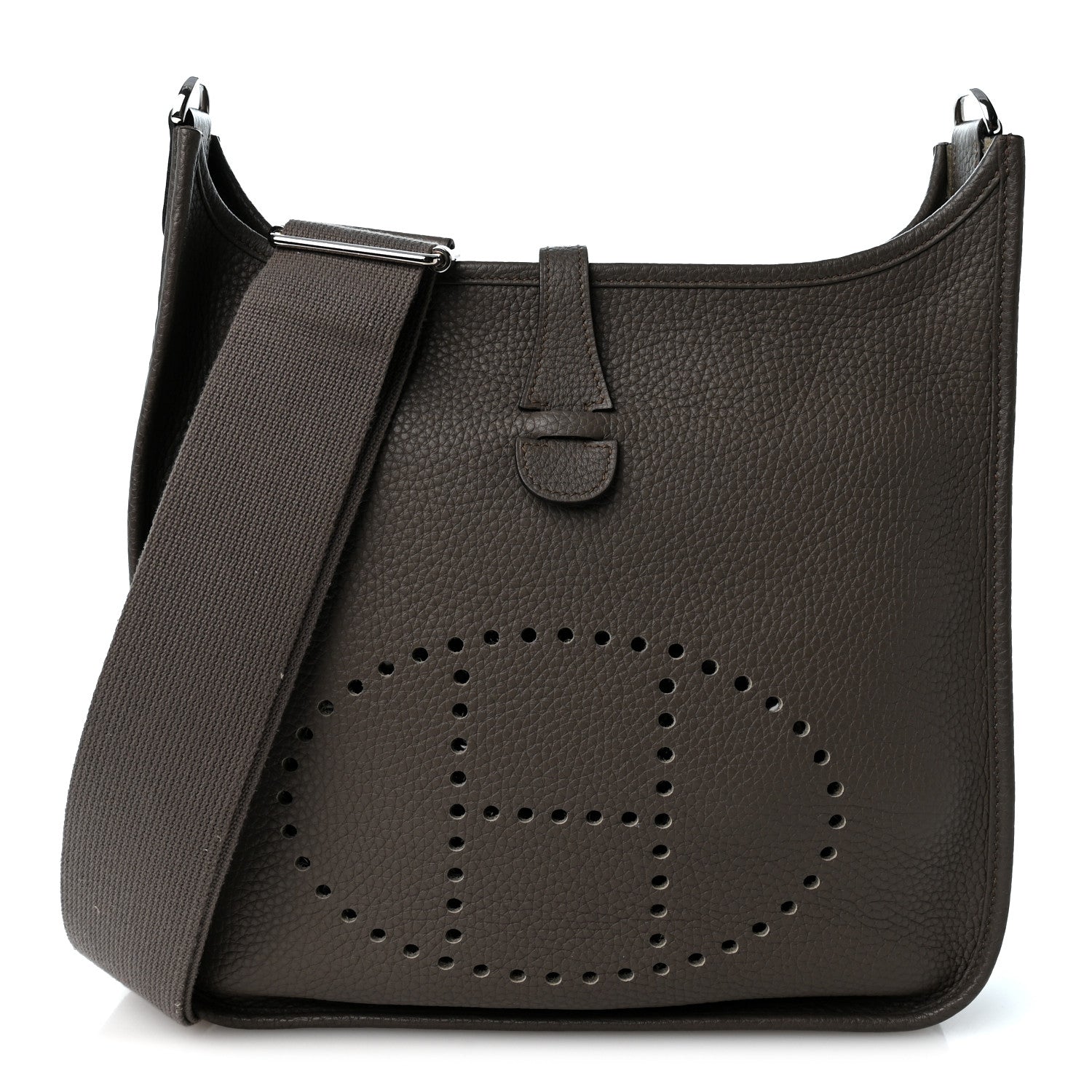 Hermes Taurillon Clemence EVELYNE III PM Etain 1 of 10