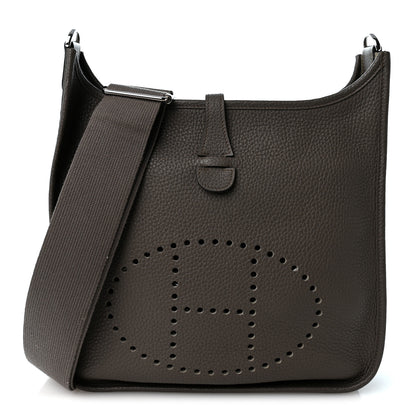 Hermes Taurillon Clemence EVELYNE III PM Etain 1 of 10