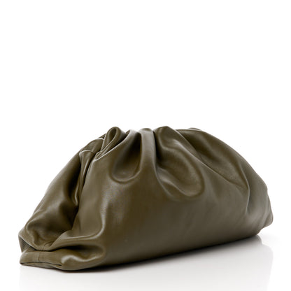 Bottega Veneta Smooth Butter Calf The Pouch Oversized Clutch Mud 3 of 11