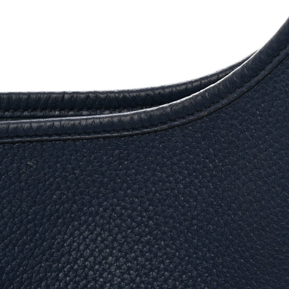Hermes Taurillon Clemence EVELYNE III PM Bleu Saphir 10 of 11