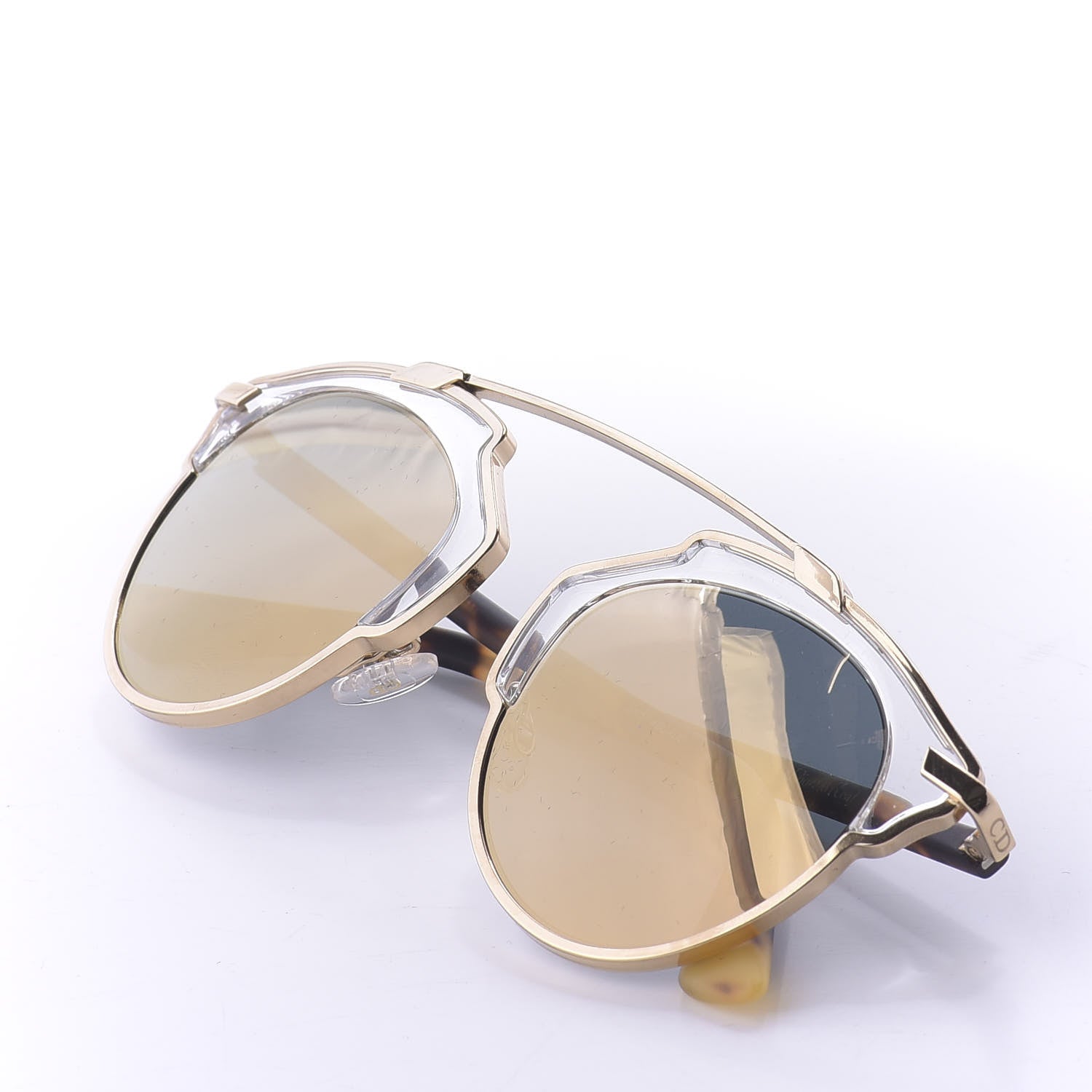 Christian Dior So Real Sunglasses Gold 639572 – FASHIONPHILE