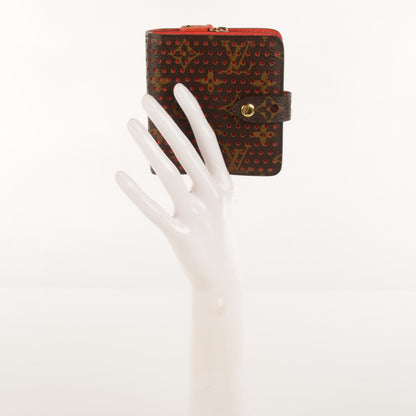Louis Vuitton Monogram Perforated Compact Zipped Wallet Orange 2 of 7