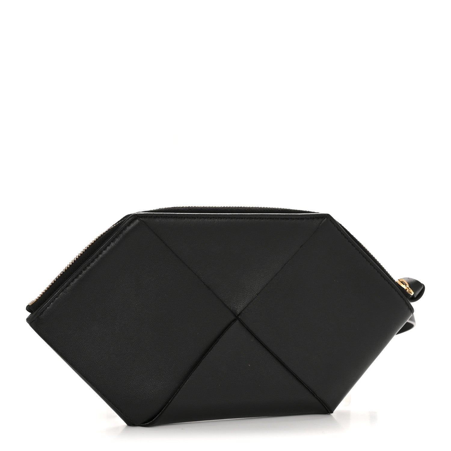 Bottega Veneta Nappa Intrecciato Origami Pouch Wristlet Black 3 of 10