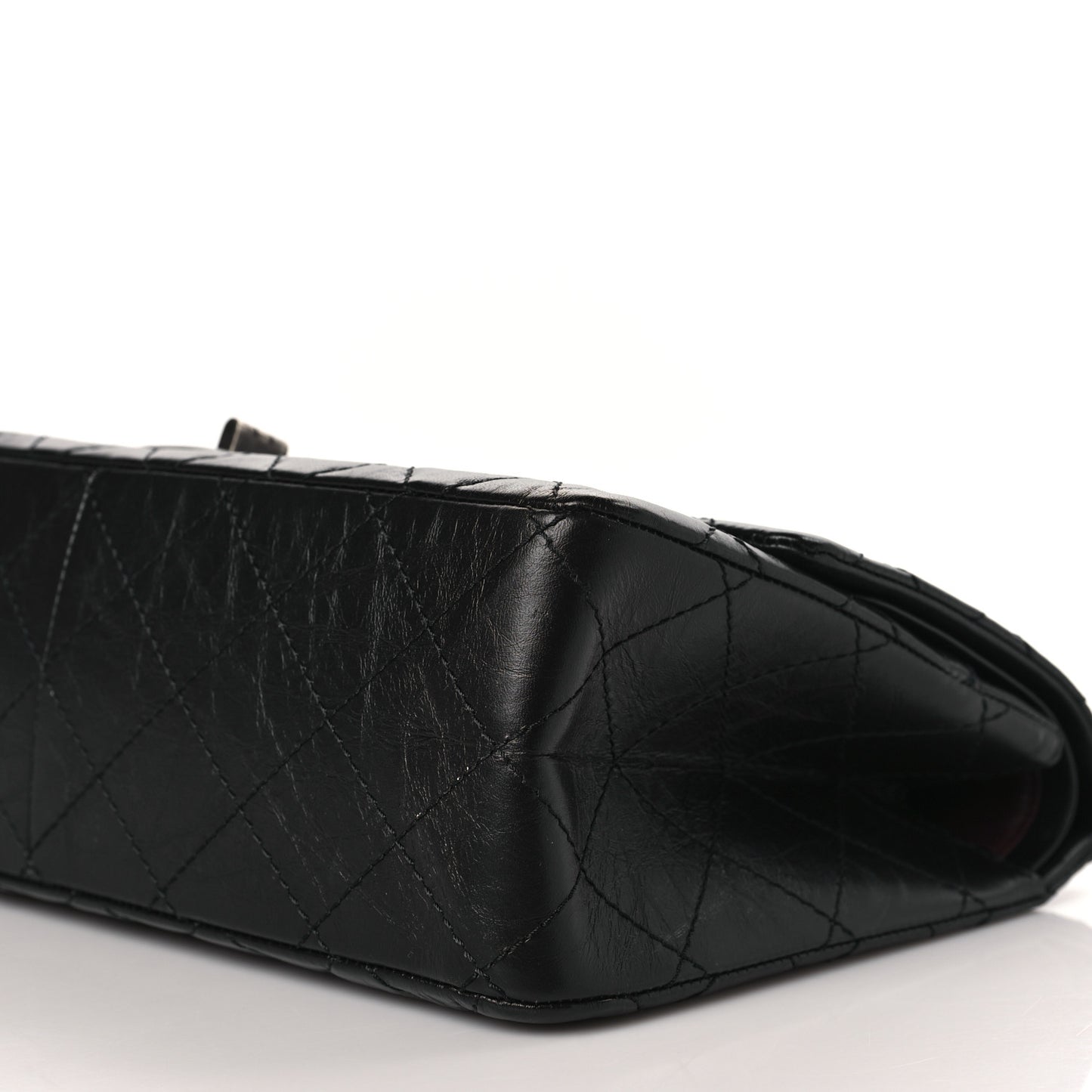 Aged Calfskin Quilted 2.55 Reissue 226 Flap Black