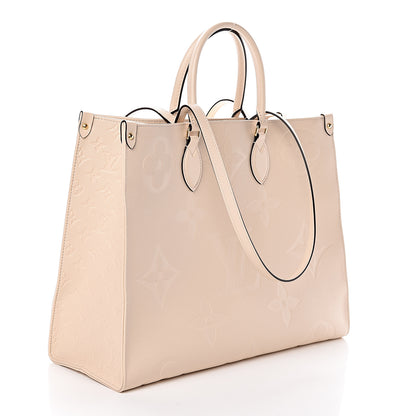 Louis Vuitton Empreinte Monogram Giant Onthego GM Creme 4 of 10