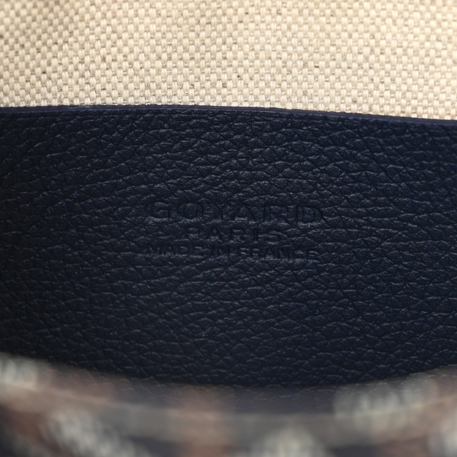 Goyard Goyardine Plumet Wallet Clutch Navy 6 of 9