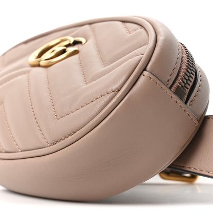Gucci Calfskin Matelasse GG Marmont Belt Bag 85 34 Porcelain Rose 10 of 10