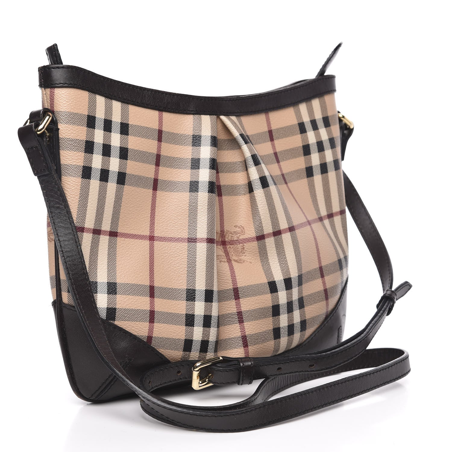Burberry Haymarket Check Hartham Shoulder Bag Chocolate 3 of 13