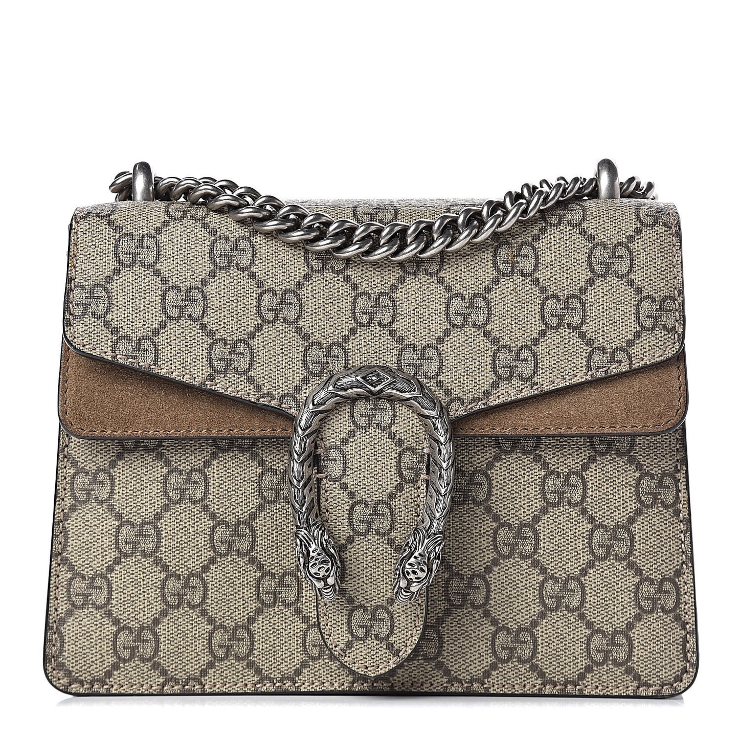 GG Supreme Monogram Mini Dionysus Shoulder Bag Taupe