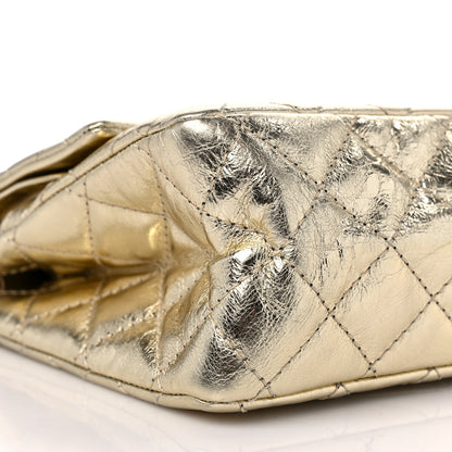 Chanel Metallic Aged Calfskin Quilted 2.55 Reissue 226 Flap Gold 8 of 11