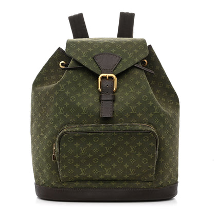 Louis Vuitton Mini Monogram Montsouris GM Backpack Kaki 1 of 11