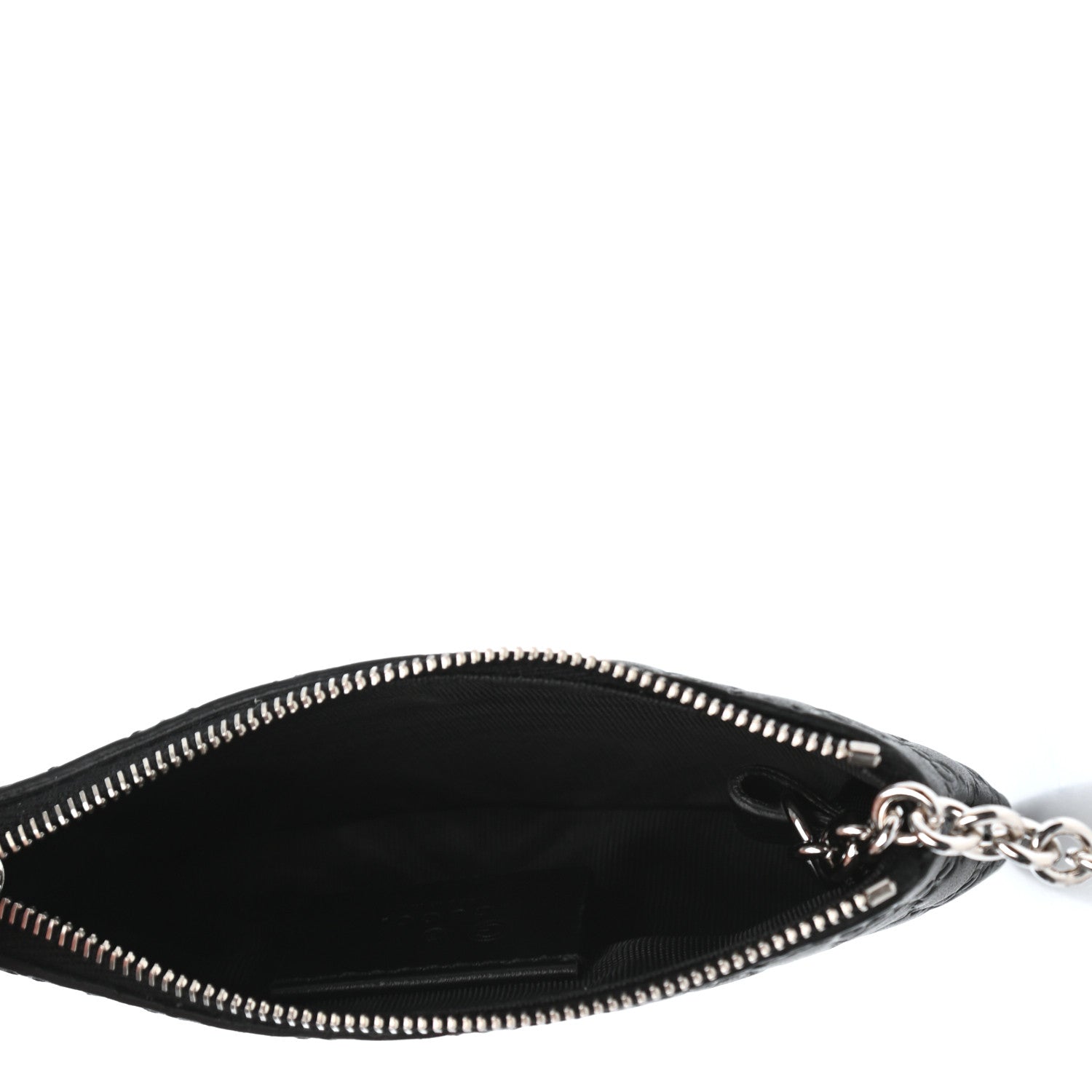 Gucci Microguccissima Key Ring Coin Case Black 5 of 8