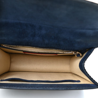 Valentino Garavani Patent Small Glam Lock Rockstud Flap Marine 5 of 10